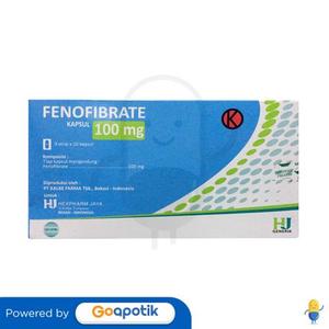 Gambar FENOFIBRATE HEXPHARM 100 MG BOX 30 KAPSUL dari Apotek Al - Afiyah Kab. Blitar Tokopedia
