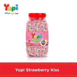 Gambar Yupi Strawberry Kiss Jar 300 gr dari Yupi Store Jakarta Selatan Tokopedia