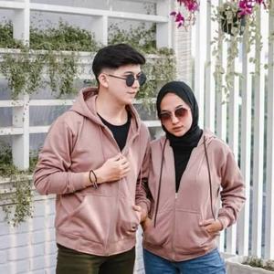 Jual Jaket Sweater Hoodie Zipper Couple 