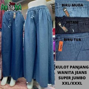 Jual KULOT JEANS POLOS DENIM JUMBO 