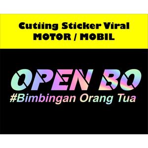 Jual cutting sticker, setiker viral open bo, stiker motor, setiker kata ...