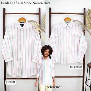 Multi Stripe No Iron Shirt - pocket 