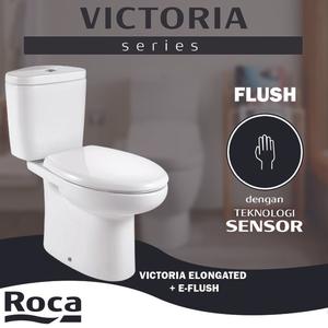 Jual TERHEMAT ROCA KLOSET DUDUK VICTORIA EL WC S-TRAP 500 CLOSE-COPLED ...
