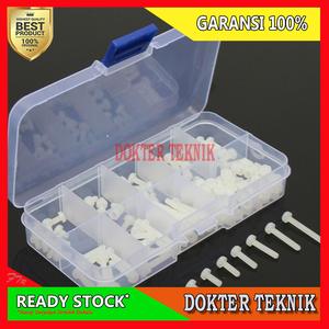 Jual Metric M3 8 Sizes Assortment Stand-off Nylon Screws Bolt Nuts ...