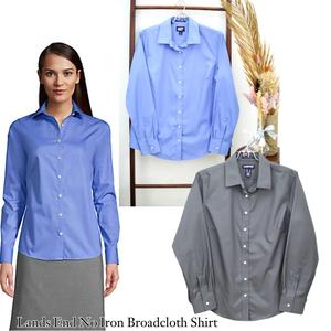 Jual RQ210 Lands end No Iron Broadcloth 