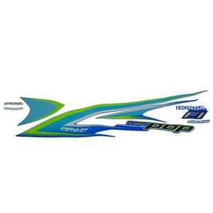 Gambar Sticker Body Set Kiri Biru Honda BeAT POP eSP K61 871X0K61910ZDL dari Honda Cengkareng Kota Tangerang Tokopedia