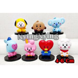 Jual figure bt21 line stiker x royche baby monitor figure bts cartoon ...