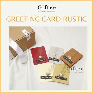 Jual KARTU UCAPAN VINTAGE RUSTIK AESTHETIC GREETING GIFT CARD BUNGA ...