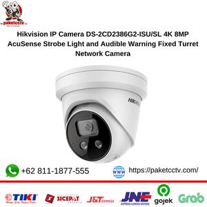 Gambar Hikvision IP Camera DS-2CD2386G2-ISU/SL 8MP AcuSense Strobe Light dari Raja CCTV Murah Jakarta Utara Tokopedia