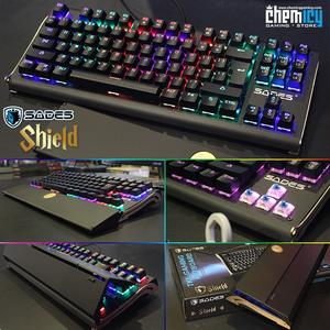 Shielded Keyboard Jual Sades Shield RGB TKL Mechanical Keyboard with Palm Rest - Jakarta ...