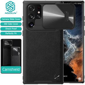 Gambar Nillkin Camshield Leather Case Samsung Galaxy S22 Ultra dari HPGadget Bandung Kota Bandung Tokopedia