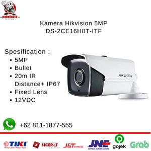 Gambar Kamera CCTV Hikvision 5MP DS-2CE16H0T-ITF Outdoor dari Raja CCTV Murah Jakarta Utara Tokopedia