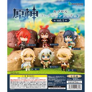 Lot De 6 Figurines Genshin Impact – Bushiroad Capsule Collection Vol.3 – ZA-192 – Neuves