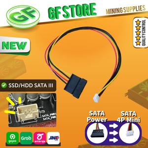 Promo Kabel Power SATA to SATA Mini Pin SSD HDD Motherboard Riserless di  Gf Retail Store Tokopedia