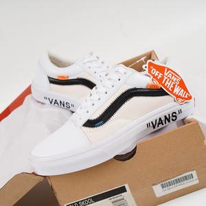 custom white old skool vans