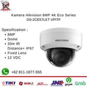 Gambar Kamera CCTV Hikvision 8MP 4K Eco Series DS-2CE57U1T-VPITF Indoor dari Raja CCTV Murah Jakarta Utara Tokopedia