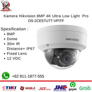 Gambar Kamera CCTV Hikvision 8MP 4K Ultra Low Light Pro DS-2CE57U7T-VPITF dari Raja CCTV Murah Jakarta Utara Tokopedia