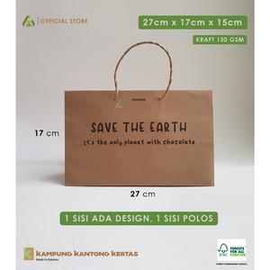 Jual Paper Bag Brownies Kraft / Kantong Kertas Coklat Isi 10 - SAVE THE ...