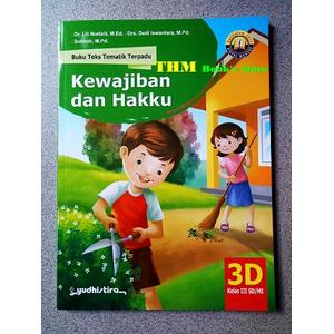 Jual Buku Teks Tematik Terpadu 3D untuk SIswa SD Kelas 3 - Yudhistira ...