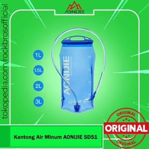 Poche à Eau AONIJIE Pliable 1L/1.5L/2L/3L - PEVA Sans BPA, Pour Randonnée, Vélo, Camping, Course