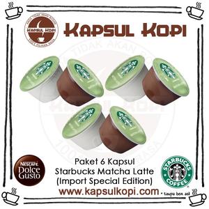 Jual Paket 6KapsulKopi Starbucks Matcha Green Tea Latte Nescafe