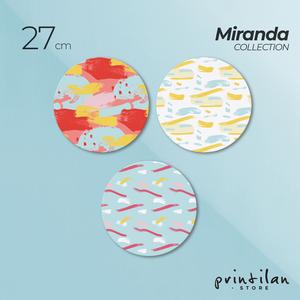 Promo [27 cm Bulat] MIRANDA COLLECTION CAKE BOARD / Tatakan Printilan ...