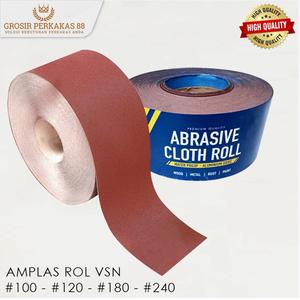 VSM Braunkörper Schleifrolle 40mm X 50m - Kunstharzgebundenes Korund, K40
