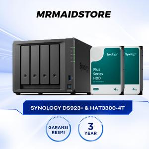 Synology DS923+ NAS 16TB - Professioneller Speicher Mit 4x4TB WD Red+