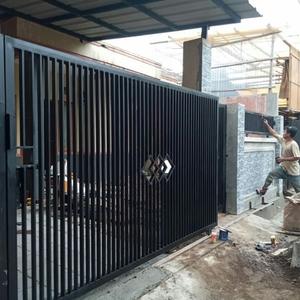 Jual pintu pagar besi minimalis besi hollow galpanis paten sesuai