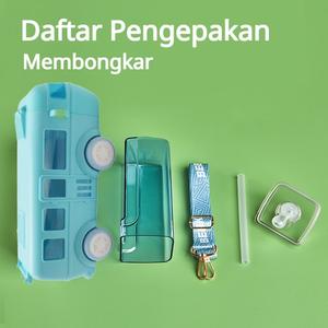 Jual 500ML Botol Air Minum Bentuk Bus/Botol Bus Anak/Baby Water Bus ...