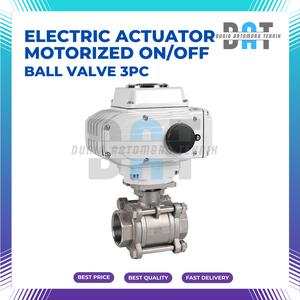 Jual Motorized Electric Actuator On Off Ball Valve 3PC Body Size 3/8 ...