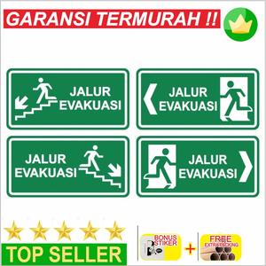 Jual SUPER MURAH Promo Rambu Sign Jalur Evakuasi 40cm x 20cm Rambu K3 ...