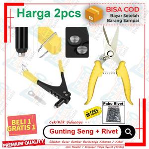 Jual Tang Rivet Ripet Alumunium Besi Alat Tembak Paku Rivet Gunting ...