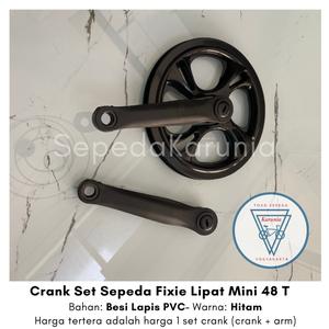Crank Set 48 T Gir Tengah Sepeda Fixie Lipat Mini Single Besi Lapis di Rcl  Phone Shoop Tokopedia