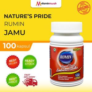 Jual RUMIN KAPSUL CACING LUMBRICUS RUBELLUS MENURUNKAN DEMAM ISI 100 ...