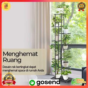 Promo HomeStyle Set Rak Besi 8 Tingkat Hias Ruang Tamu Tempat Tanaman ...