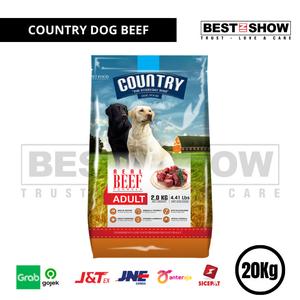 Country Dog food Adult Beef 18kg di Fancy Petshop Gandul New Tokopedia