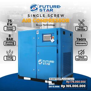 Jual KU Kompresor Screw inverter Kompresor 100HP Udara Angin 75KW 8Bar ...