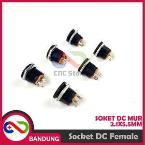 Jual SOCKET SOKET DC MUR 2.1X5.5MM PANEL MOUNT FEMALE POWER SUPPLY ...