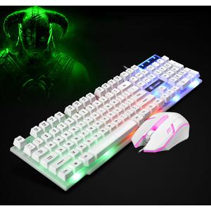 Jual Led Backlight Gaming Wired Keyboard And Mouse Set Usb Keyboards ...