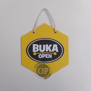 Jual Hard Poster Tanda Buka - Open - Tanda Tutup - Closed - Kab ...