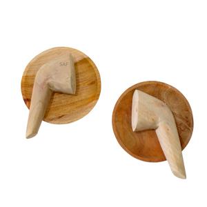 Jual SAF ulekan kayu dan piring cobek 15cm / kayu mahoni high quality