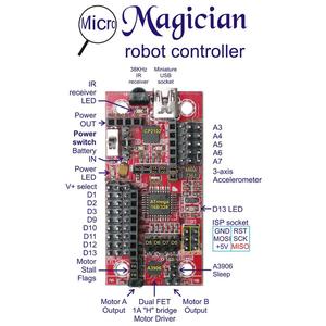 Jual micro magician controller board for ugv chassis, arduino ...
