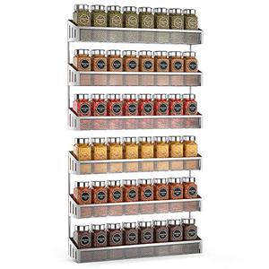 Promo Kufutee 2 Pack Spice Rack Organizer, 3 Tier Wall Mounted Storage ...