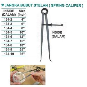 Jual Jangka Bubut Stelan - Spring Caliper Inside Dalam size 4
