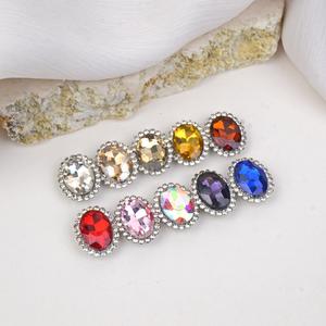 Jual Oval Ring Rhinestone 10x14mm Claw Grade A Kaca Glass Anti Karat ...