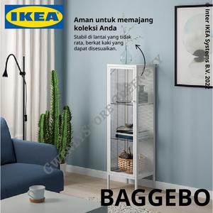 Jual Rak display besi kabinet lemari pajang pintu kaca metal showcase ...
