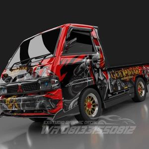 Jual Decal L300 Merah/ Full Body/ Desain Custom - Kota Surabaya - CV ...