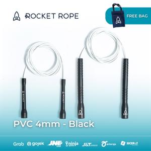 Jual [ROCKET ROPE] WHITE PVC Speed Rope 4mm Short Handle Long Handle ...