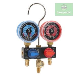 Jual Manometer Pressure Gauge Refrigeration Tools For R22 R134a R1234yf ...